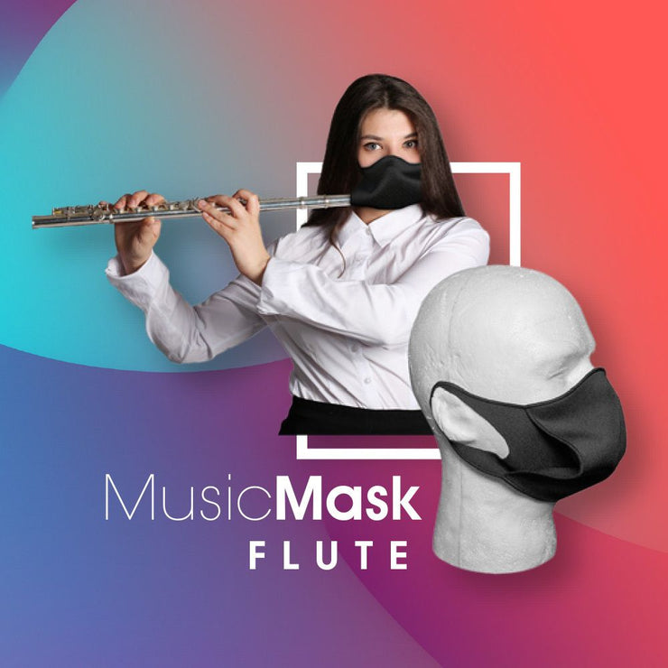 Flute Music Face Mask