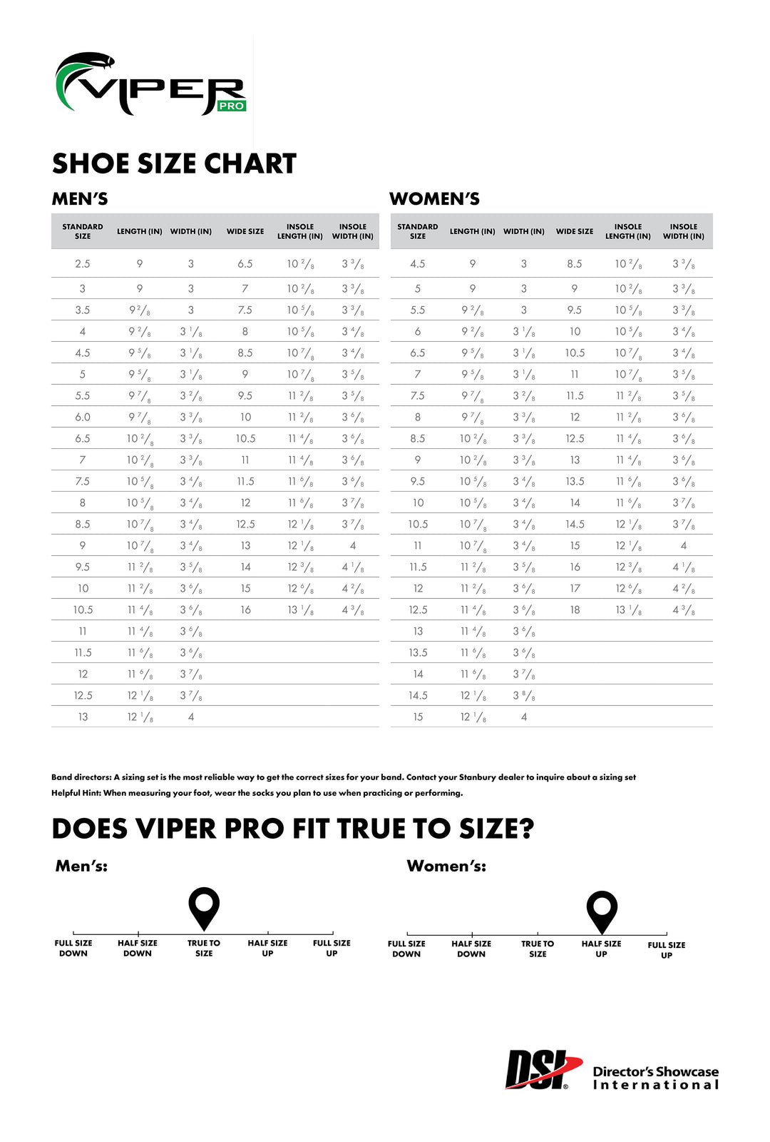 DSI Viper PRO Marching Shoe – Stanbury Uniforms and Band